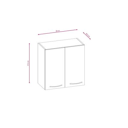Keukenblok VALERIA 240 cm sonoma eik/bruin