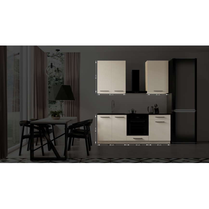 Keukenunit EVE 200 cm taupe