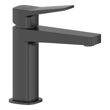 KFA Armatura 4522-815-81 - Wastafelmengkraan + afvoer MALAGA 15,9 cm zwart