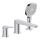 KFA Armatura 4525-210-00 - 3-gats badmengkraan MALAGA glanzend chroom