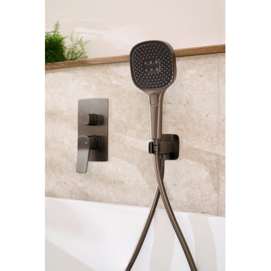 KFA Armatura 4529-501-61 - Doucheset met inbouwmengkraan MALAGA metallic grijs