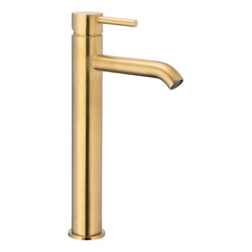 KFA Armatura 5032-612-31 - Kraan voor wastafel + afval met overloop MOZA 33 cm Grond goud