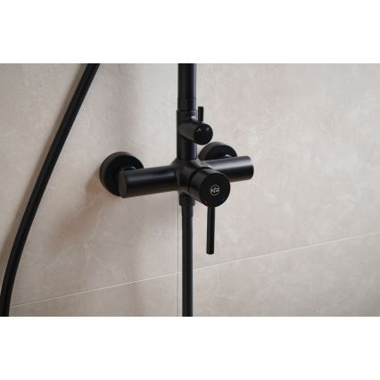 KFA Armatura 5036-910-81 - Doucheset met kraan MOZA messing/mat zwart