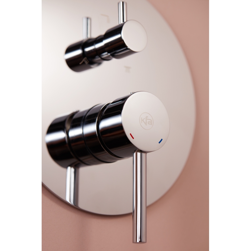 KFA Armatura 5039-501-00 - Doucheset met inbouwkraan MOZA glanzend chroom