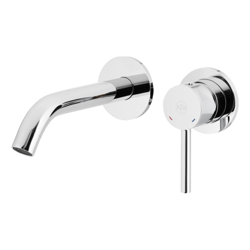 KFA Armatura 5039-810-00 - Wastafelkraan voor inbouwmontage MOZA glanzend chroom