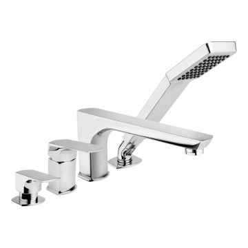 KFA Armatura 5535-210-00 - Badkraan 4-gats MOKAIT glanzend chroom