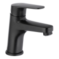 KFA Armatura 5552-815-81 - Wastafelmengkraan + overloopafvoer OTAVA 15 cm mat zwart