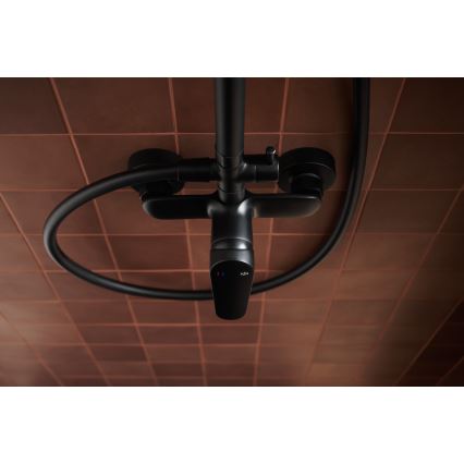 KFA Armatura 5556-910-81 - Doucheset met kraan OTAVA messing/mat zwart