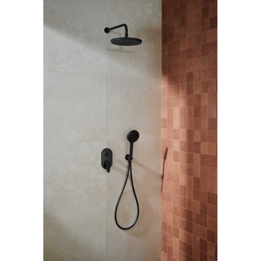 KFA Armatura 5559-501-81 - Doucheset met inbouwkraan OTAVA mat zwart