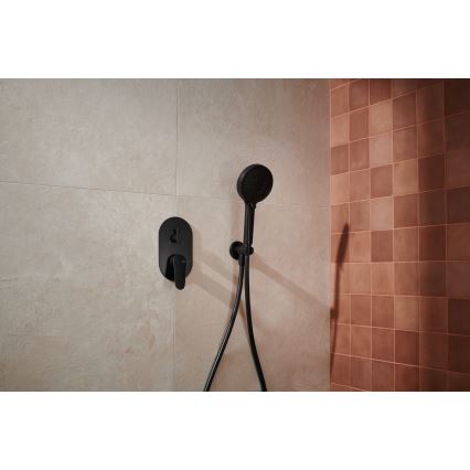 KFA Armatura 5559-501-81 - Doucheset met inbouwkraan OTAVA mat zwart