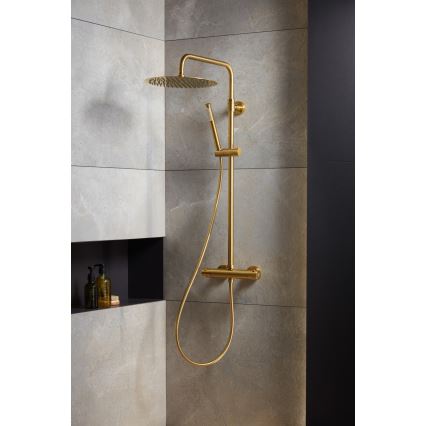 KFA Armatura 5736-920-31 - Doucheset met thermostaatkraan MOZA Grond goud