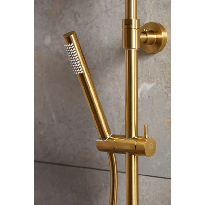 KFA Armatura 5736-920-31 - Doucheset met thermostaatkraan MOZA Grond goud
