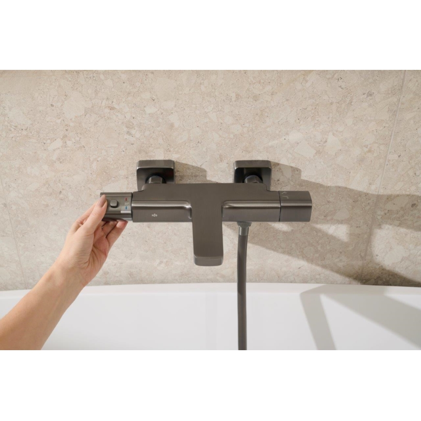 KFA Armatura 5754-010-61 - Thermostatische badkraan MALAGA metallic grijs