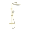 KFA Armatura 5756-910-31 - Doucheset met thermostatische mengkraan MALAGA, geborsteld goud