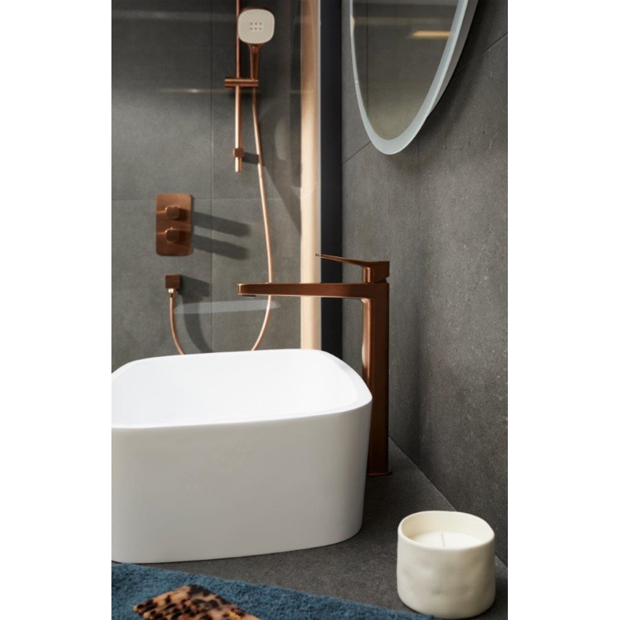 KFA Armatura 5759-001-34 - Thermostatische inbouwdouchekraan MALAGA roségoud