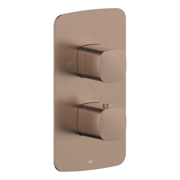 KFA Armatura 5759-001-34 - Thermostatische inbouwdouchekraan MALAGA roségoud