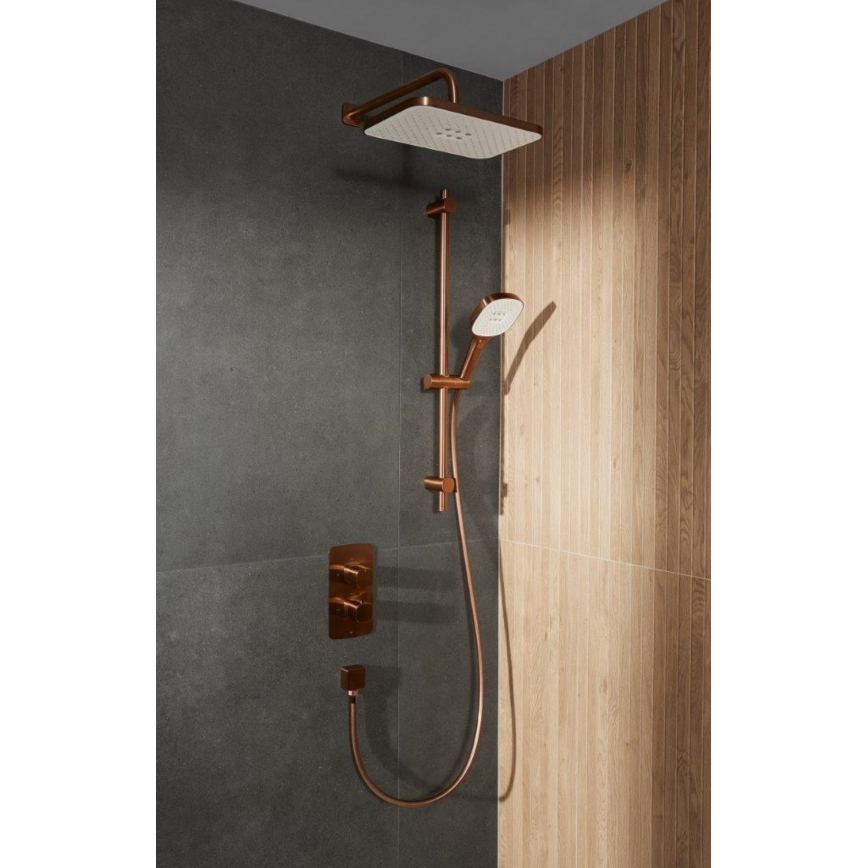 KFA Armatura 5759-301-34 - Doucheset met thermostatische inbouwkraan MALAGA roségoud