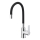 KFA Armatura 6553-915-00 - Kraan voor gootsteen met flexibele arm RUMBA 40,5 cm zwart/glanzend chroom