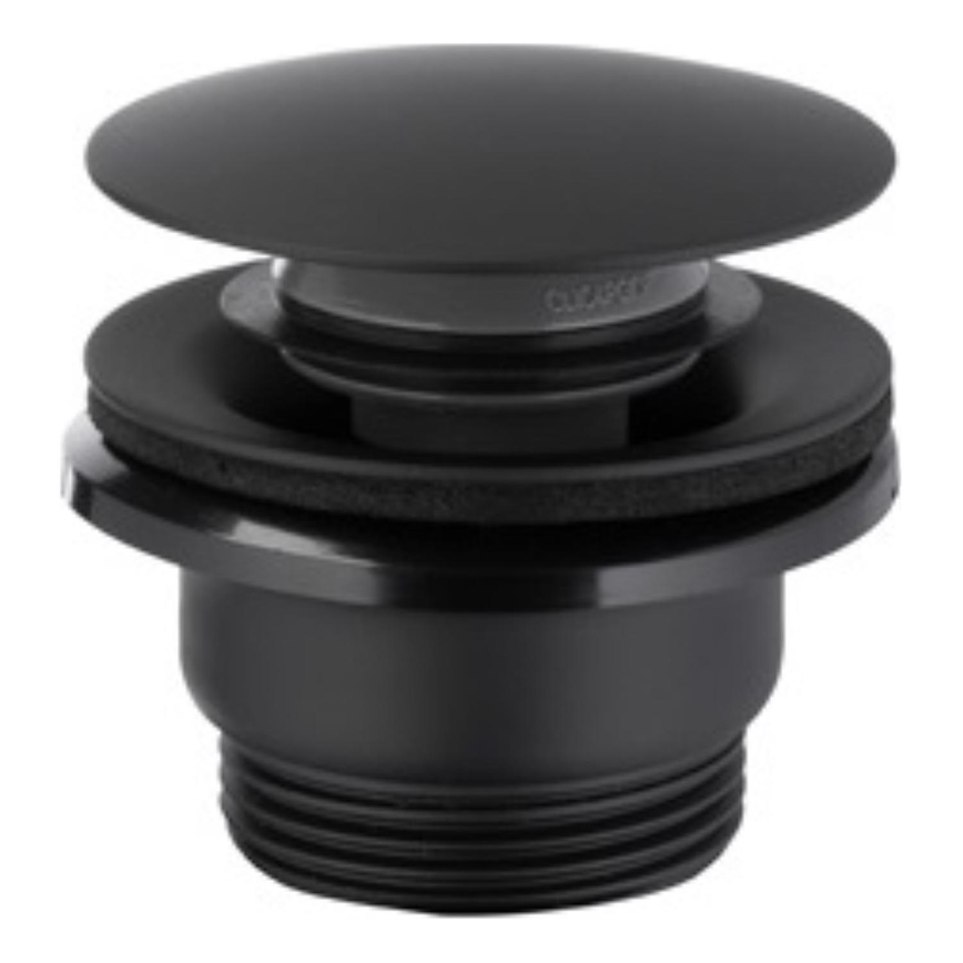 KFA Armatura 660-320-81 - Wastafel afva CLICK-CLACK diameter 6,6 cm roestvrij/mat zwart