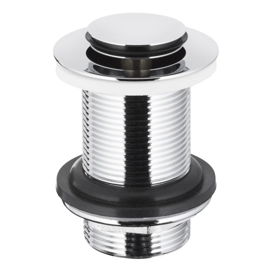 KFA Armatura 660-353-00 - Afvoerputje zonder overloop CLICK-CLACK diameter 6,2 cm glanzend chroom