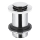 KFA Armatura 660-353-00 - Afvoerputje zonder overloop CLICK-CLACK diameter 6,2 cm glanzend chroom