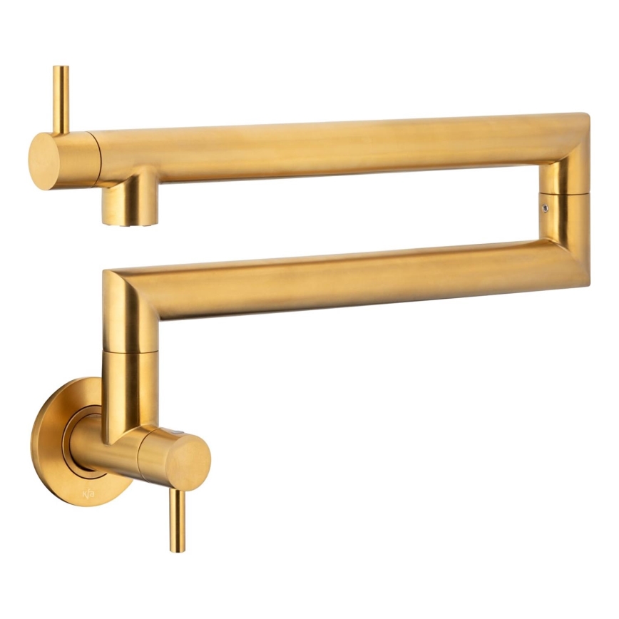 KFA Armatura 6623-030-31 - Keukenkraan met aansluiting DUERO POT FILLER roestvrij/Grond goud