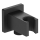 KFA Armatura 845-051-81 - Hoekige douchehouder met afvoer LOGON messing/mat zwart
