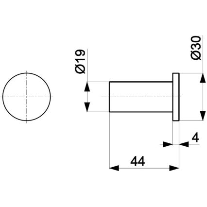 KFA Armatura 864-020-00 - Muurhaak TOWEL glanzend chroom