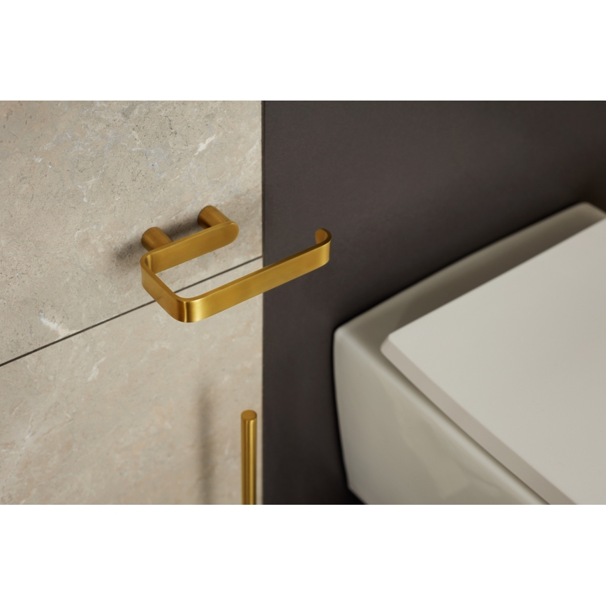 KFA Armatura 864-022-31 - Toiletpapierhouder roestvrij/Grond goud