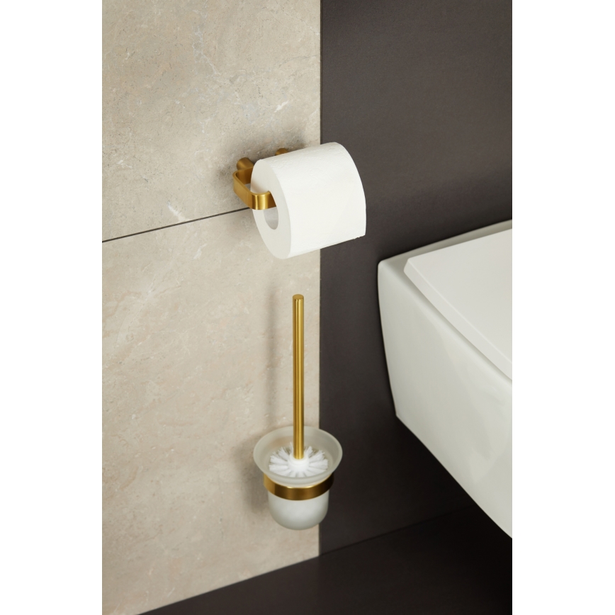 KFA Armatura 864-022-31 - Toiletpapierhouder roestvrij/Grond goud