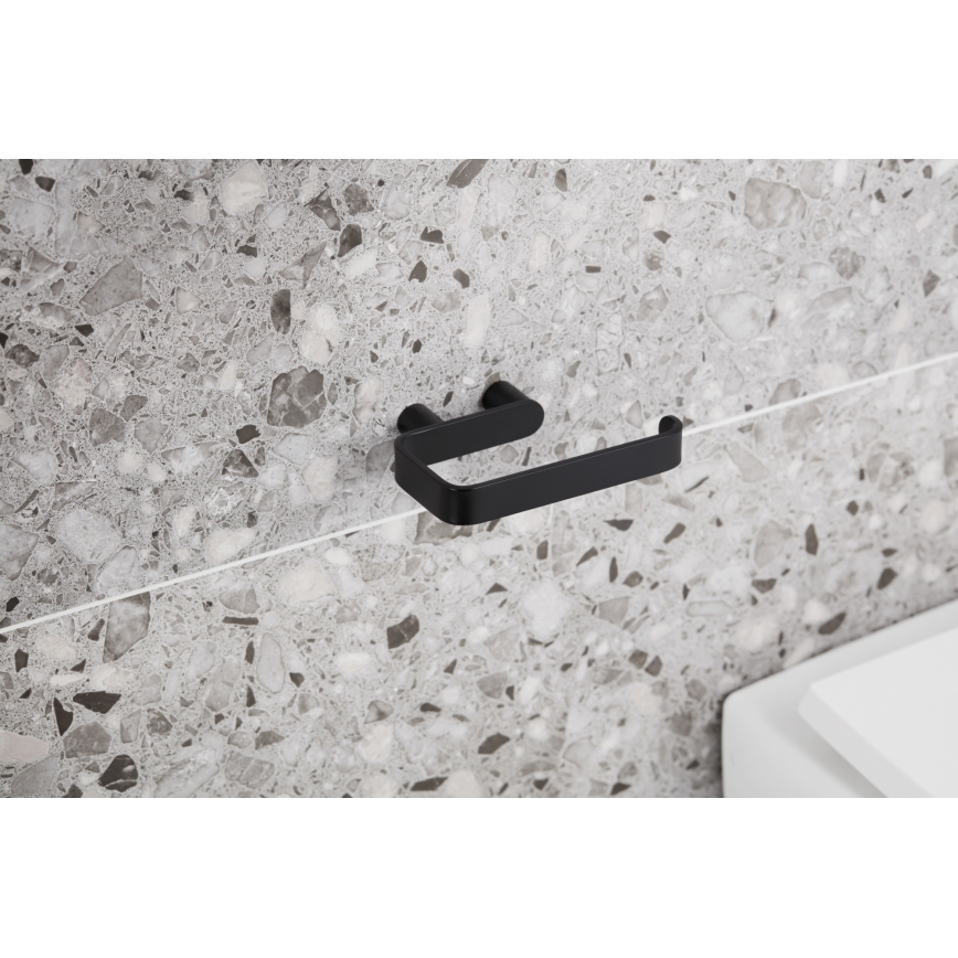 KFA Armatura 864-022-81 - Toiletpapierhouder roestvrij/mat zwart