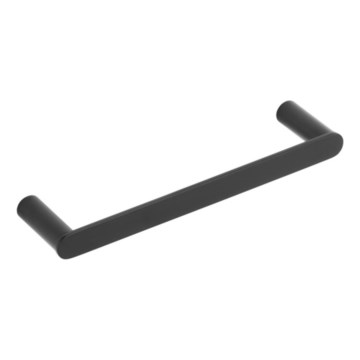 KFA Armatura 864-025-81 - Handdoekhouder voor aan de muur 24 cm roestvrij/mat zwart