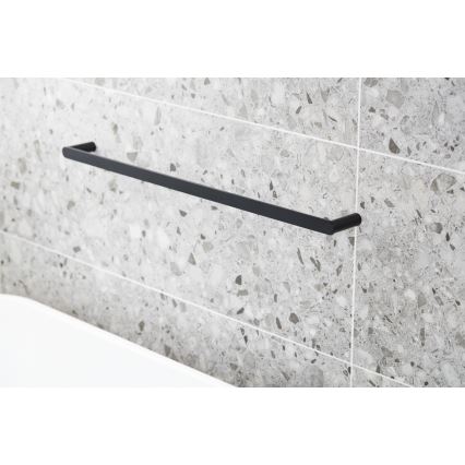 KFA Armatura 864-025-81 - Handdoekhouder voor aan de muur 24 cm roestvrij/mat zwart