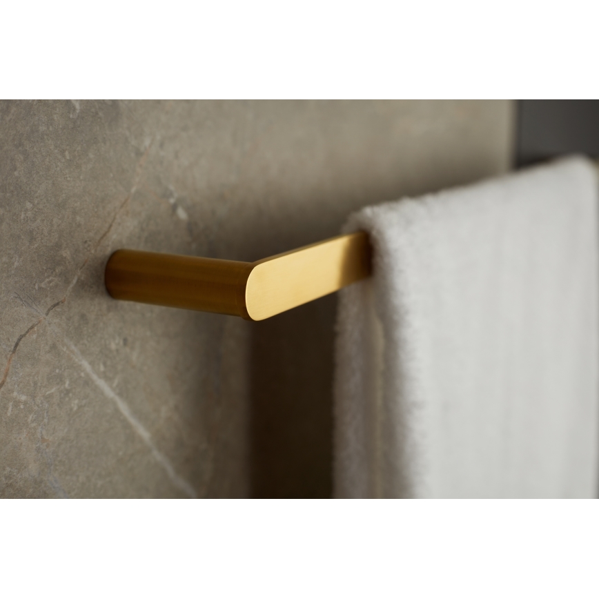 KFA Armatura 864-026-31 - Handdoekhouder voor aan de muur 47 cm roestvrij/Grond goud