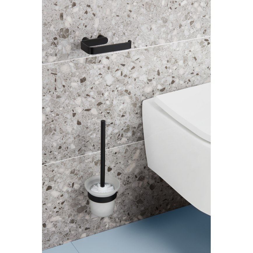 KFA Armatura 864-031-81 - Wandgemonteerde toiletborstel mat zwart
