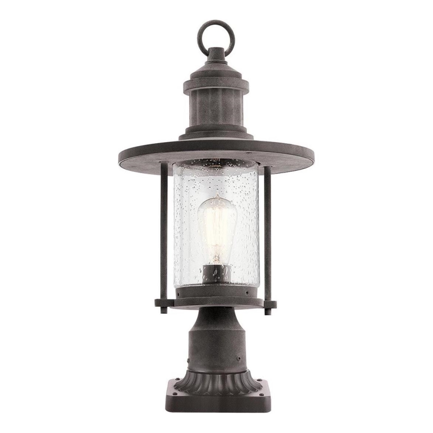 Kichler - Buitenlamp RIVERWOOD 1xE27/60W/230V IP44 zwart