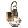 Kichler - Buitenwandlamp BRIDGE POINT 1xE27/60W/230V IP44 messing