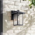 Kichler - Buitenwandlamp CAPPANNA M 1xE27/60W/230V IP44 zwart