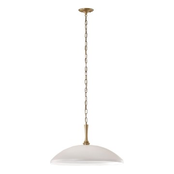 Kichler - Hanglamp aan een ketting DELAROSA 1xE27/60W/230V wit/messing