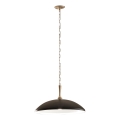 Kichler - Hanglamp aan een ketting DELAROSA 1xE27/60W/230V zwart/messing