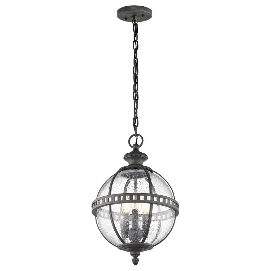 Kichler - Hanglamp aan een ketting voor buiten HALLERON 3xE14/60W/230V IP44
