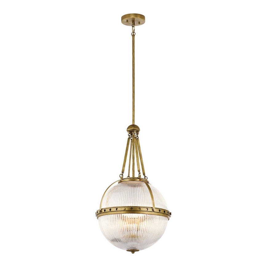 Kichler - Hanglamp aan een koord ASTER 3xE14/60W/230V goud