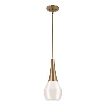Kichler - Hanglamp met vaste pendel DEELA 1xE27/60W/230V diameter 17,8 cm messing