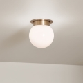Kichler KL-ALBERS-F-G-CPZ-Plafondlamp ALBERS 1xE27/40W/230V Ø20,3 cm goudkleurig