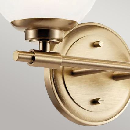 Kichler - LED Badkamer wandlamp BENNO 2xG9/3W/230V IP44 messing