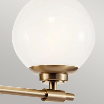 Kichler - LED Badkamer wandlamp BENNO 2xG9/3W/230V IP44 messing
