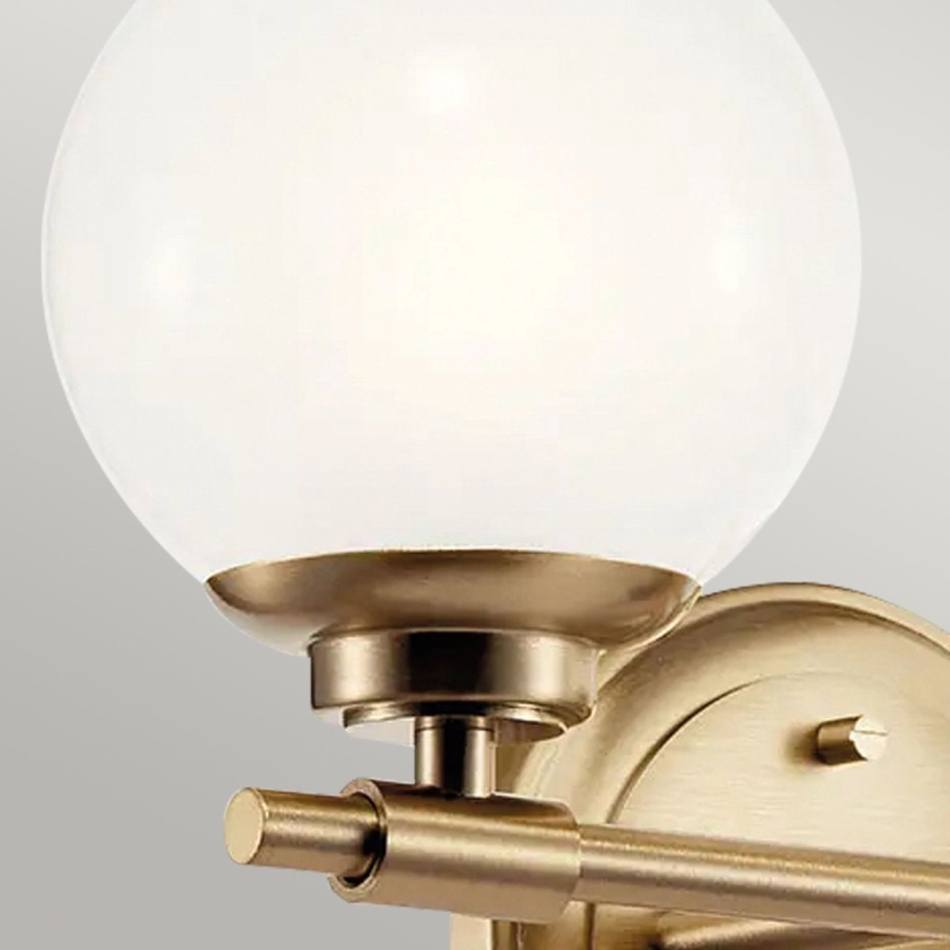 Kichler - LED Badkamer wandlamp BENNO 2xG9/3W/230V IP44 messing