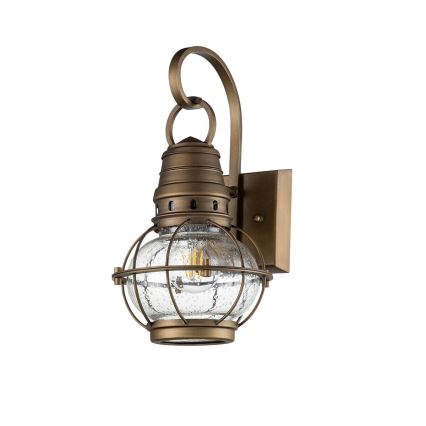 Kichler - Buitenwandlamp BRIDGE POINT 1xE27/60W/230V IP44 messing