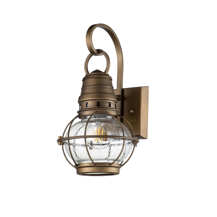 Kichler - Buitenwandlamp BRIDGE POINT 1xE27/60W/230V IP44 messing