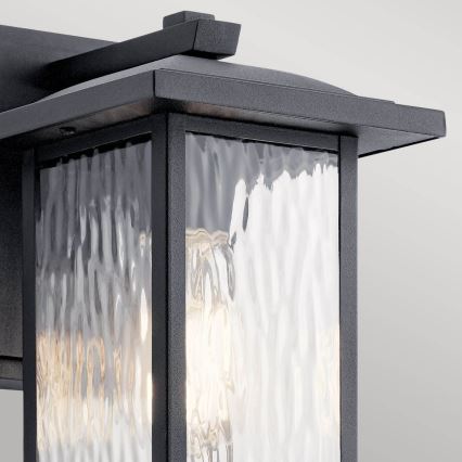 Kichler - Buitenwandlamp CAPPANNA S 1xE27/60W/230V IP44 zwart
